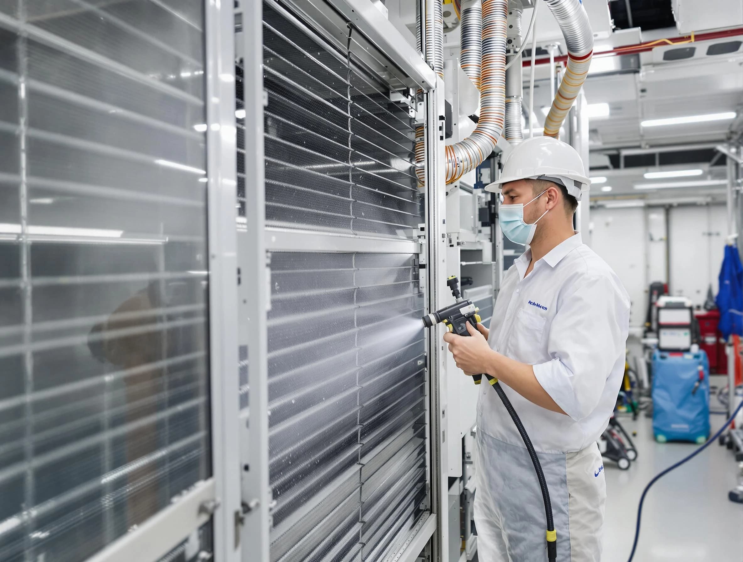 Professional AC coil cleaning by McLoud Air Duct Cleaning in McLoud