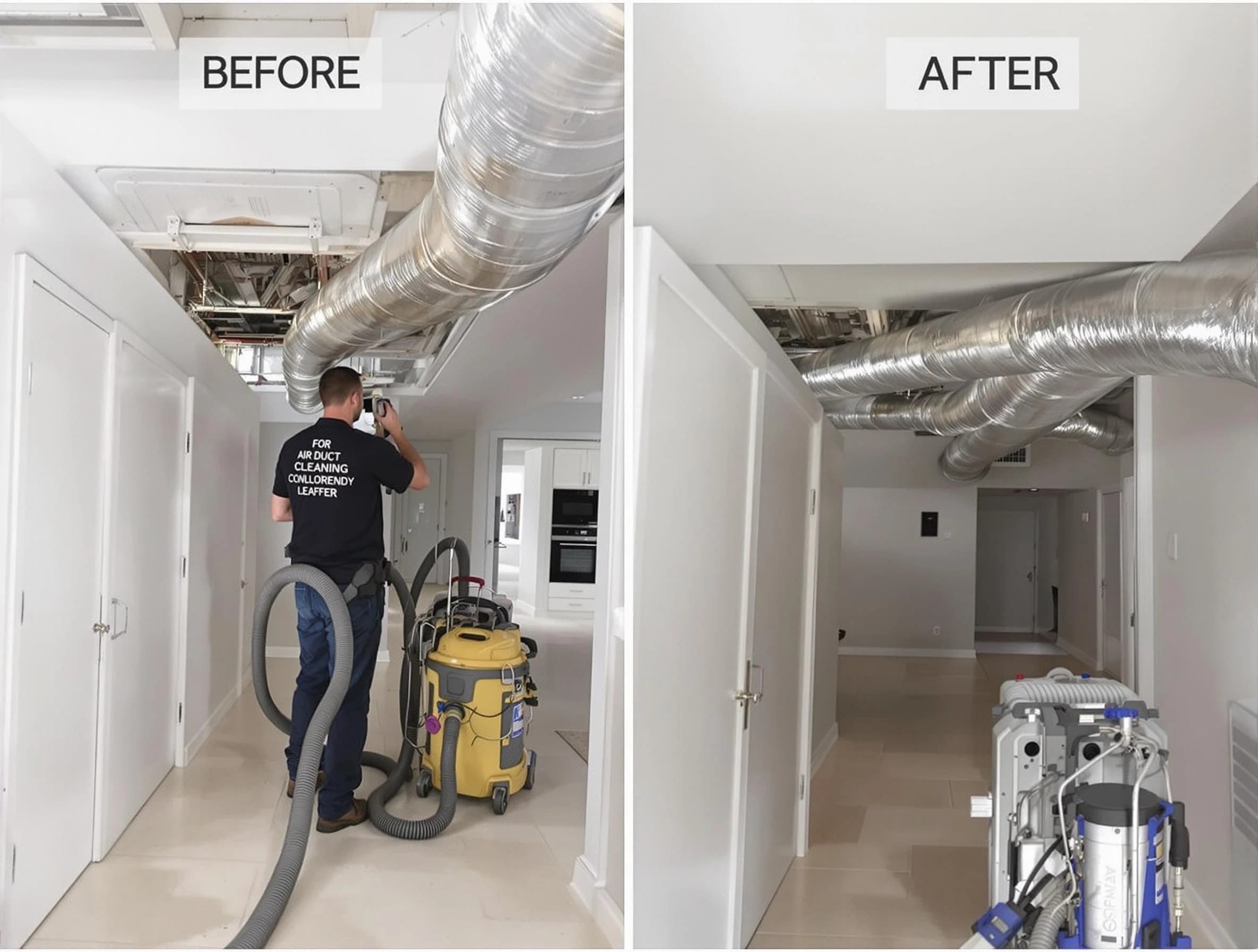 McLoud Air Duct Cleaning professional performing thorough air duct cleaning in McLoud