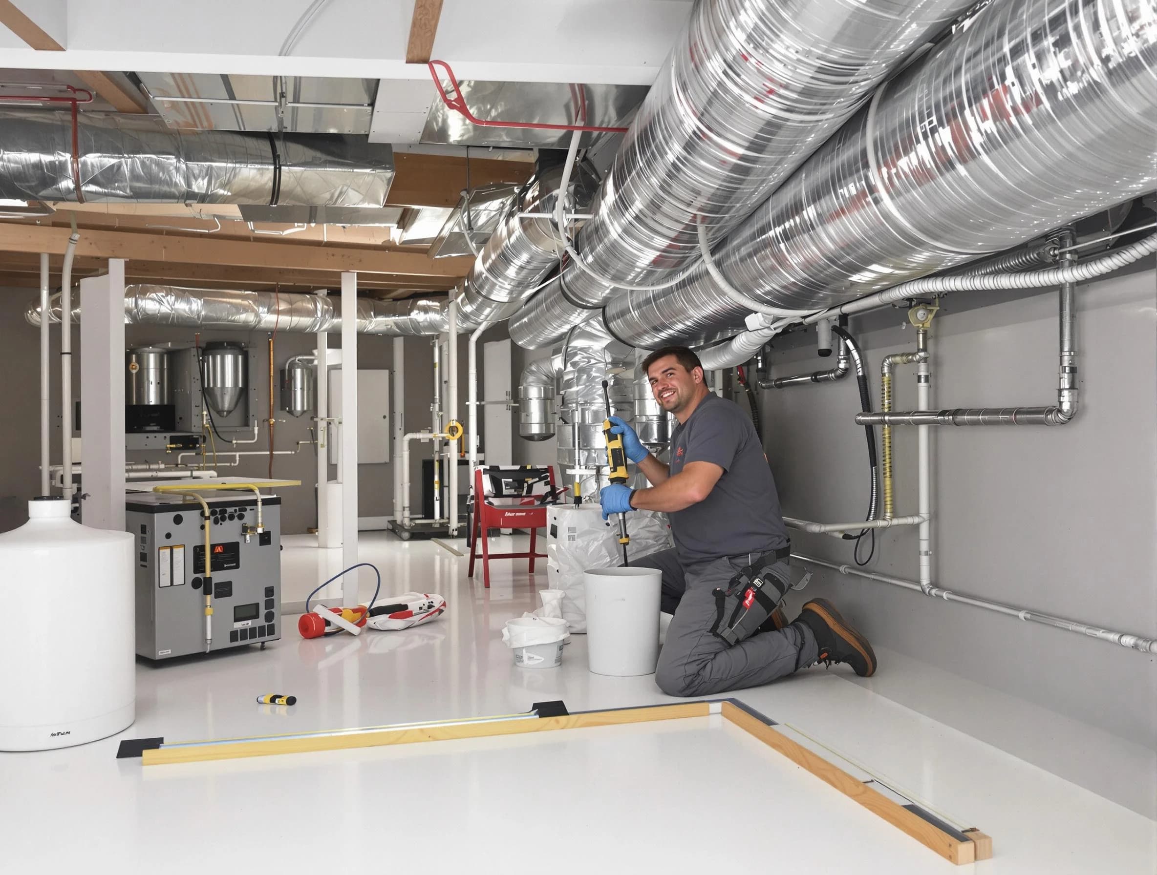 Professional duct sealing service by McLoud Air Duct Cleaning in McLoud