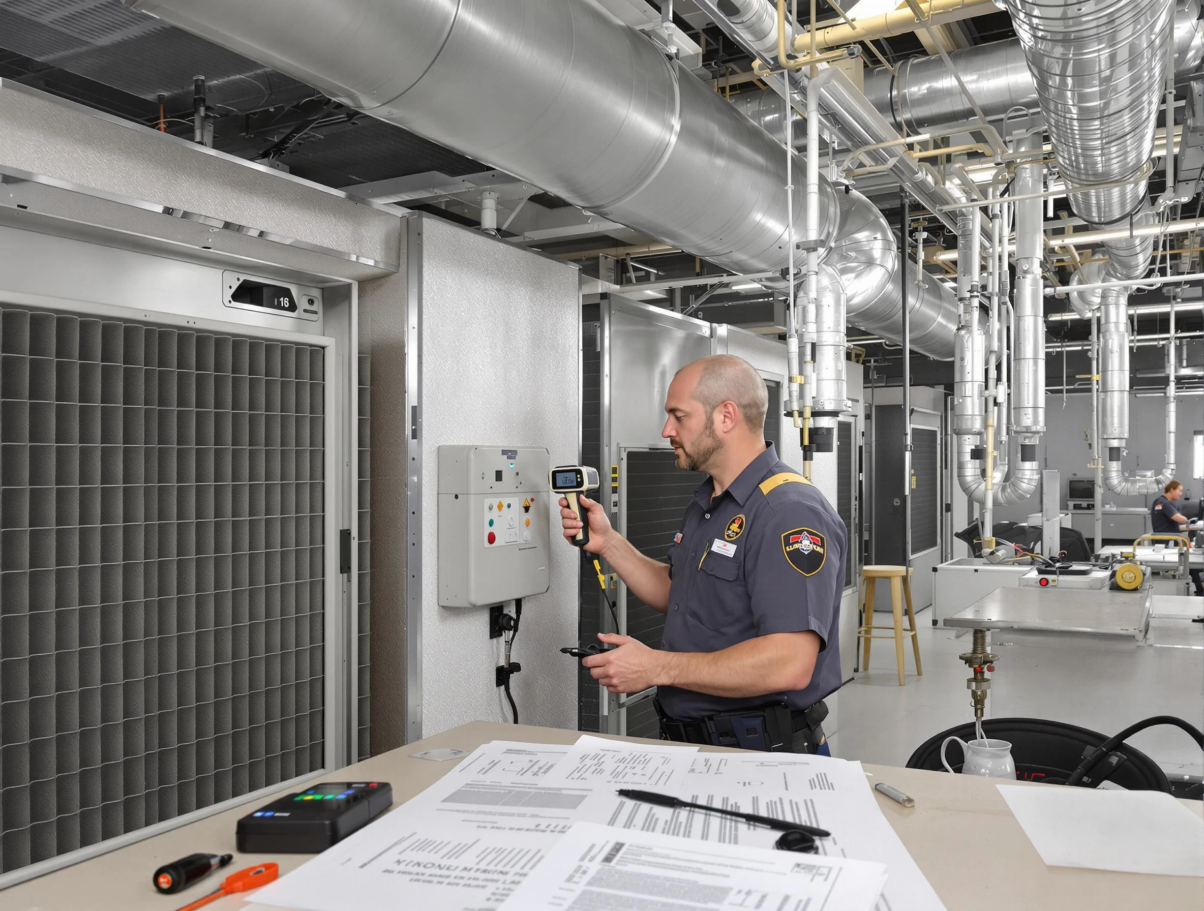 Professional filter system inspection by McLoud Air Duct Cleaning in McLoud